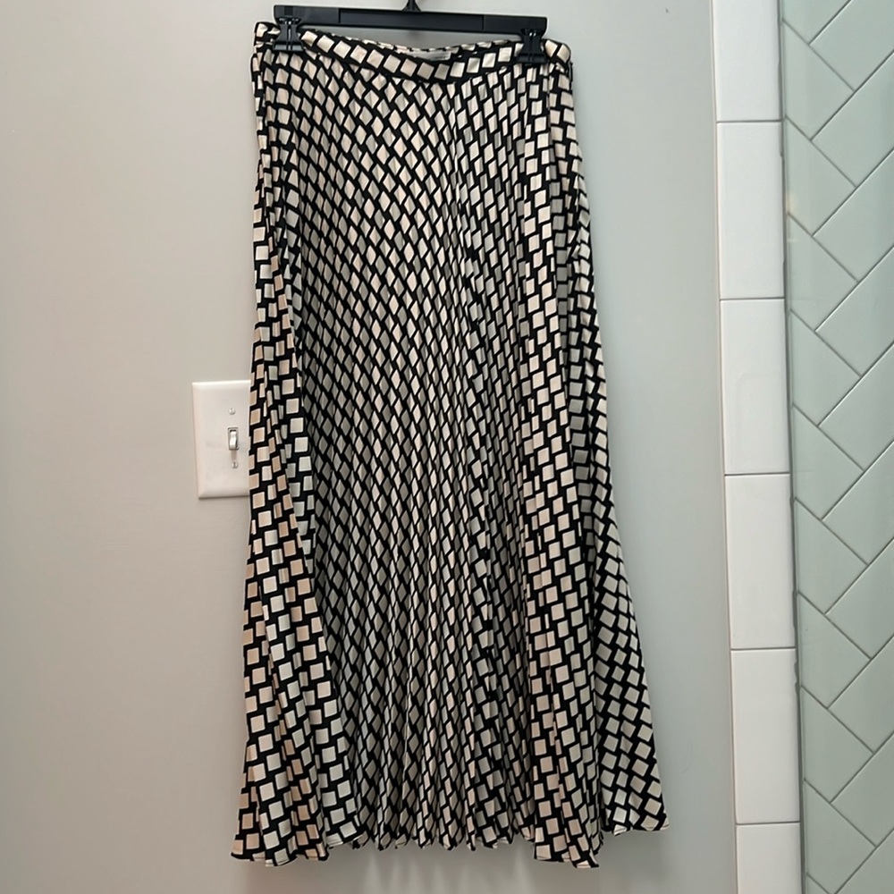 Mango pleated maxi skirt